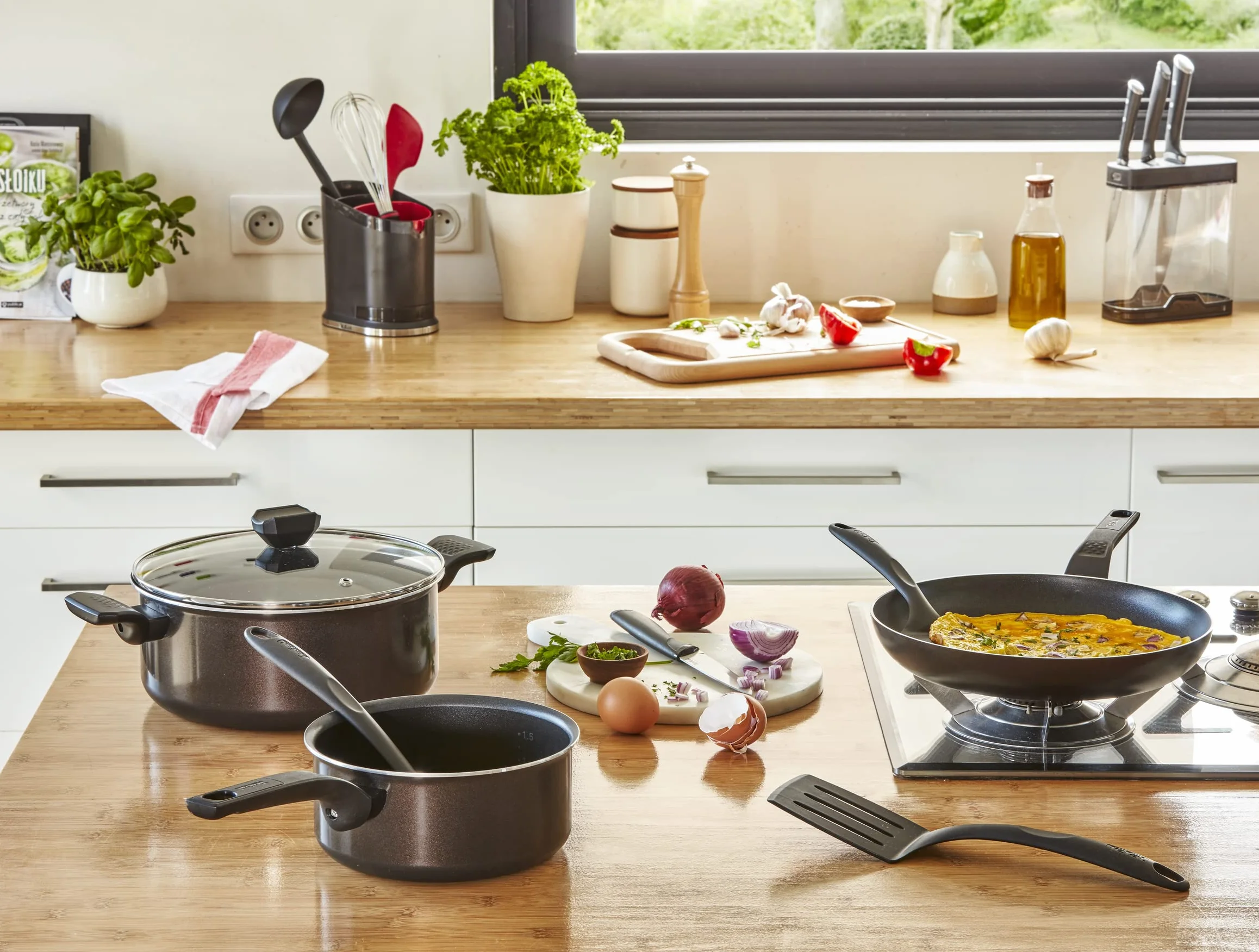 Tefal Easy Cook Clean - Cacerola (30 cm, antiadherente)