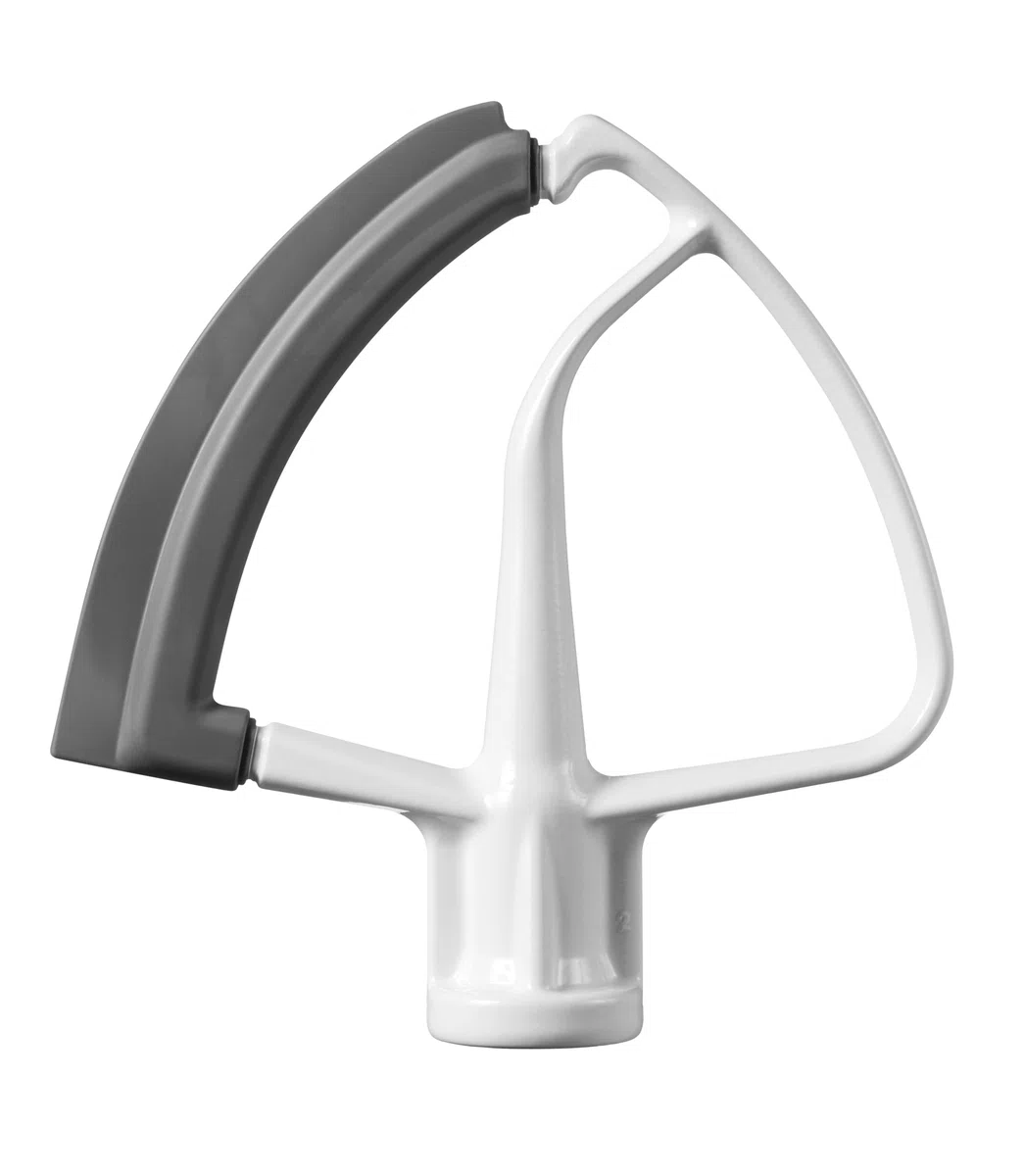 KitchenAid Pala Flexible para Robots de Cabeza Basculante 4.3L y 4.7L, Metal Recubierto con Borde de Silicona Flexible, Accesorio Rascador
