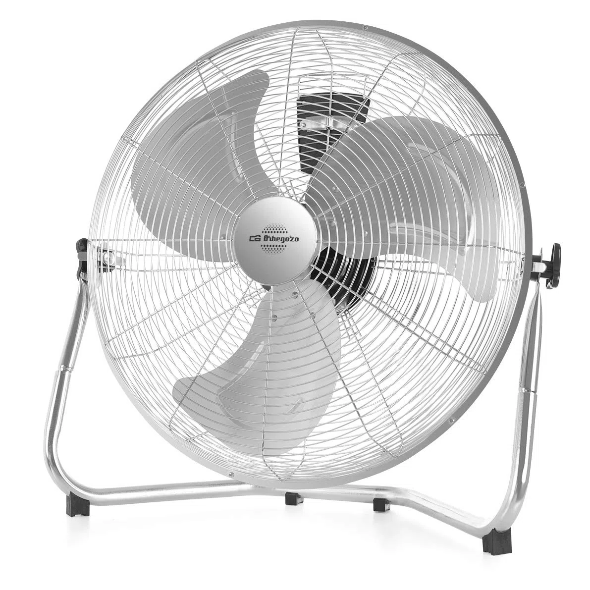 Orbegozo PW 0851 - Ventilador industrial Power Fan, aspas metálicas de 50 cm de diámetro, 3 velocidades, asa de transporte, rejilla de seguridad, 155 W