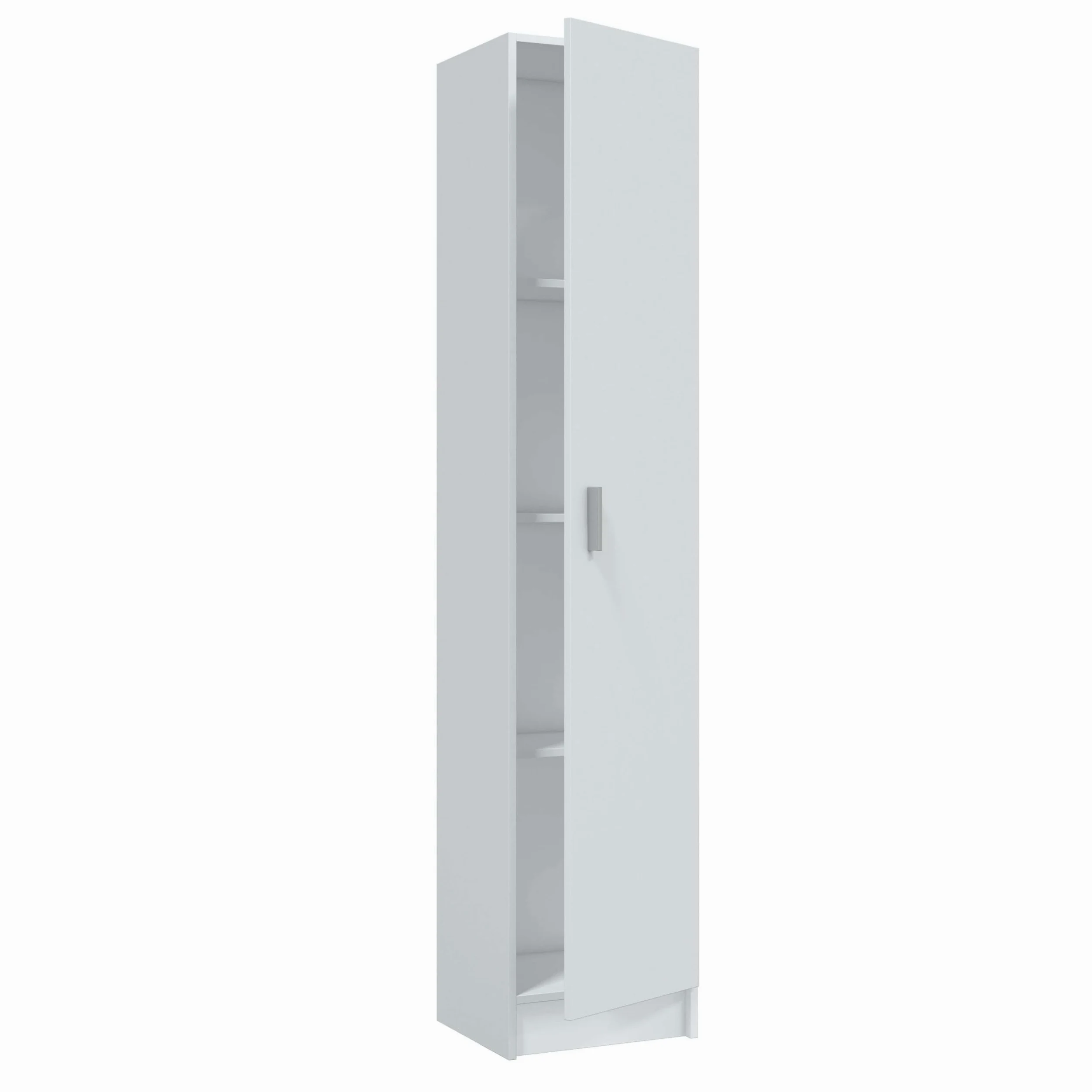 Habitdesign Armario Multiusos, 1 Puerta, Columna, Acabado en Color Blanco Mate, Medidas: 37 cm (Ancho) x 182 cm (Alto) x 37 cm (Fondo)