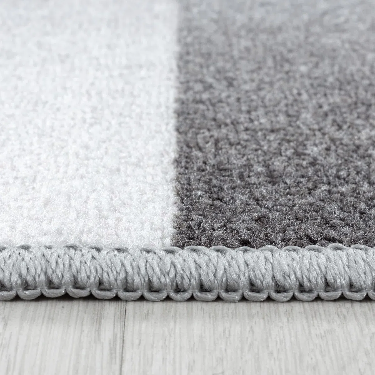 HomebyHome Alfombra para niños Pila Corta Diseño de la Copa de la Camiseta de fútbol Habitación de los niños de los bebés Suave y Lavable Rectangular Chico Gris, Color:Gris, Tamaño:160x230 cm