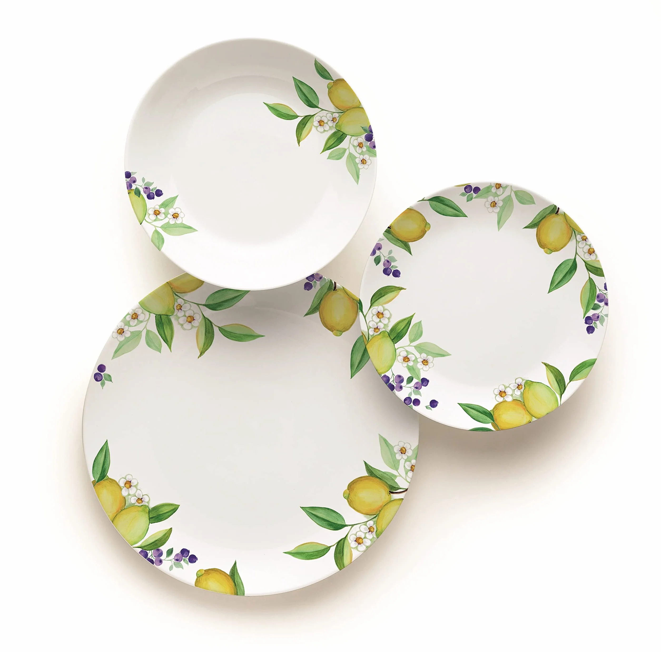 Brunch Time Set Vajilla 18 Uds. Lemon Blanco/Amarillo