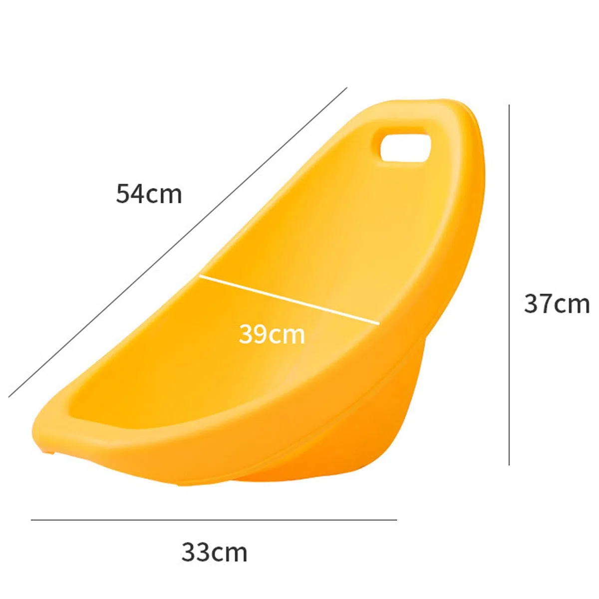 Silla de piso para niños con respaldo, mecedora guardería con equilibrio sensorial para autismo, silla de lectura portátil para interiores y exteriores, silla de plástico oscilante para niños,Amarillo