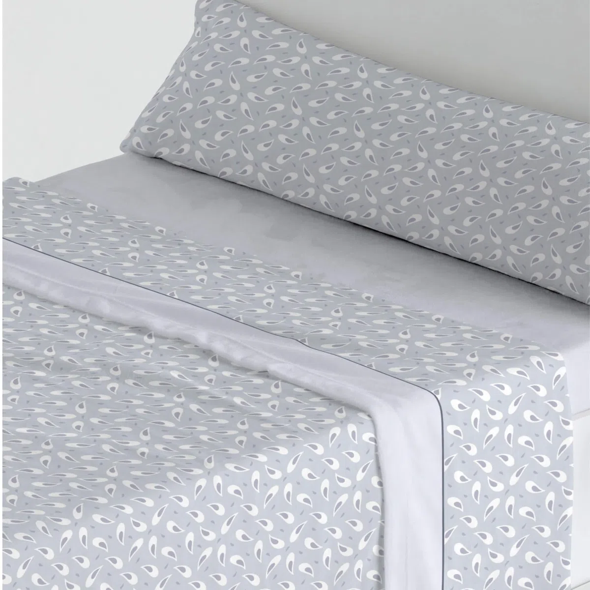Lanovenanube Juego de sábanas coralina Mila Cama de 120 Cm - Color Azul