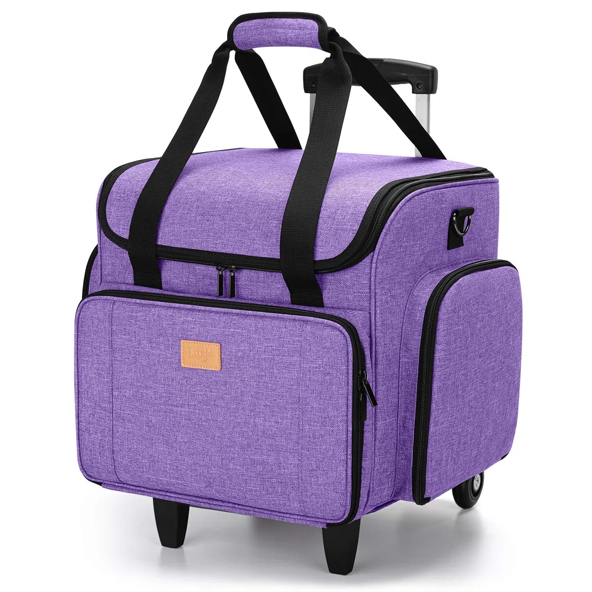 Luxja Bolsa para Máquinas de Coser con Trolley Desmontable, Maletas de Transporte para Máquinas de Coser y Accesorios (Solo Bolsa)