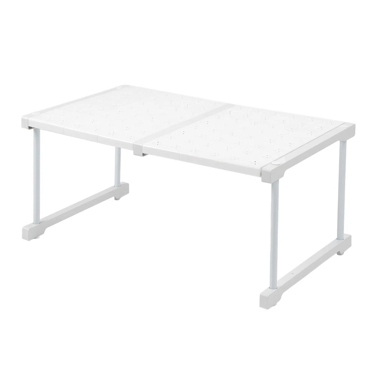 Estante de Gabinete Expandible con Acero Al Carbono, Estante de Almacenamiento Ajustable para Armario, Divisor de Guardarropa Ideal y Organizador para Cocina y (Longitud 47-68