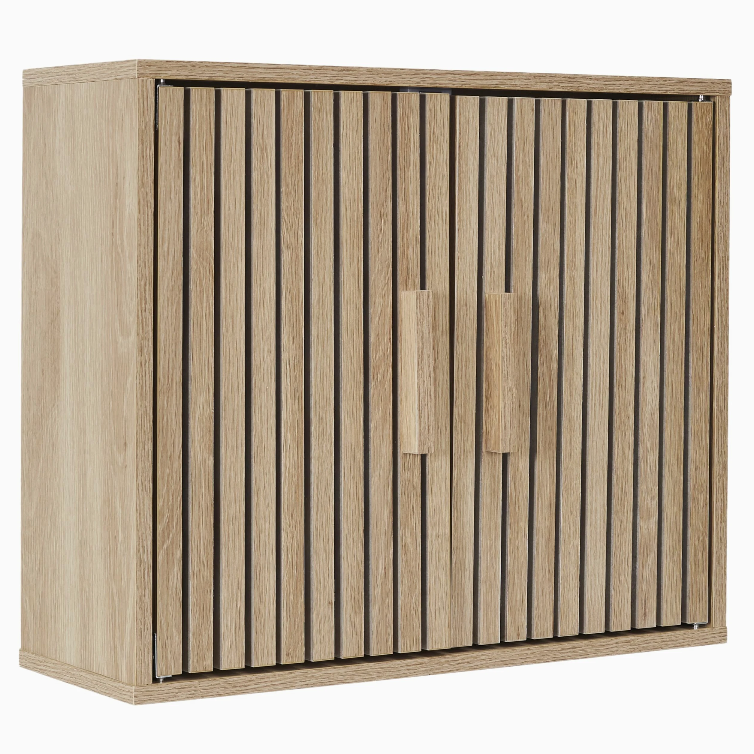 HOME DECO FACTORY - HD0221 Armario de Pared Klaus - Colección Natural Crush - Diseñado para Baño - Mueble Práctico - Dimensiones 60 x 50 x 20 cm - Color Marrón
