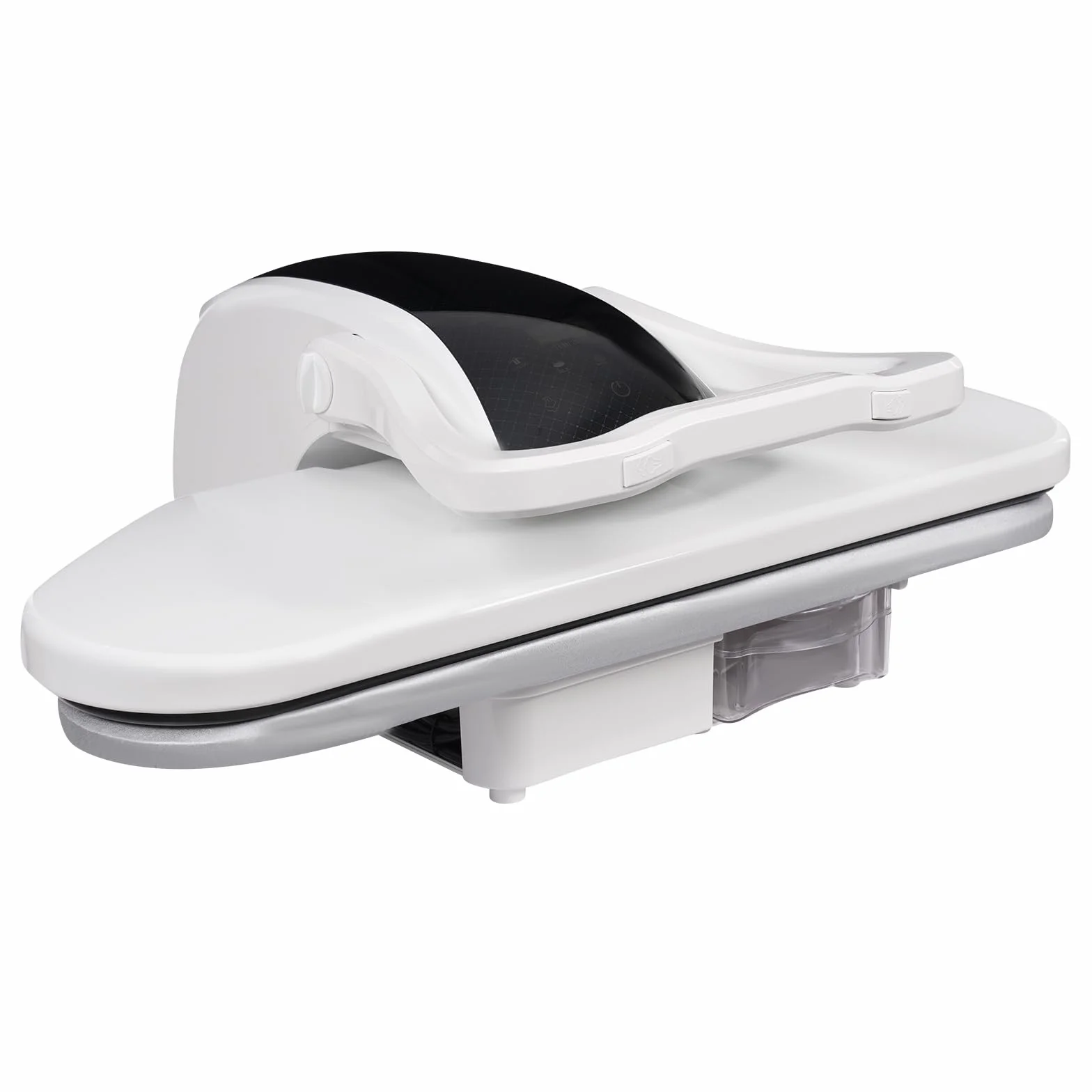 Prensa de vapor inteligente de 2200 W, con depósito de agua de 1 L, con varios ajustes de tela, para planchar ropa, sábanas y telas (blanco)