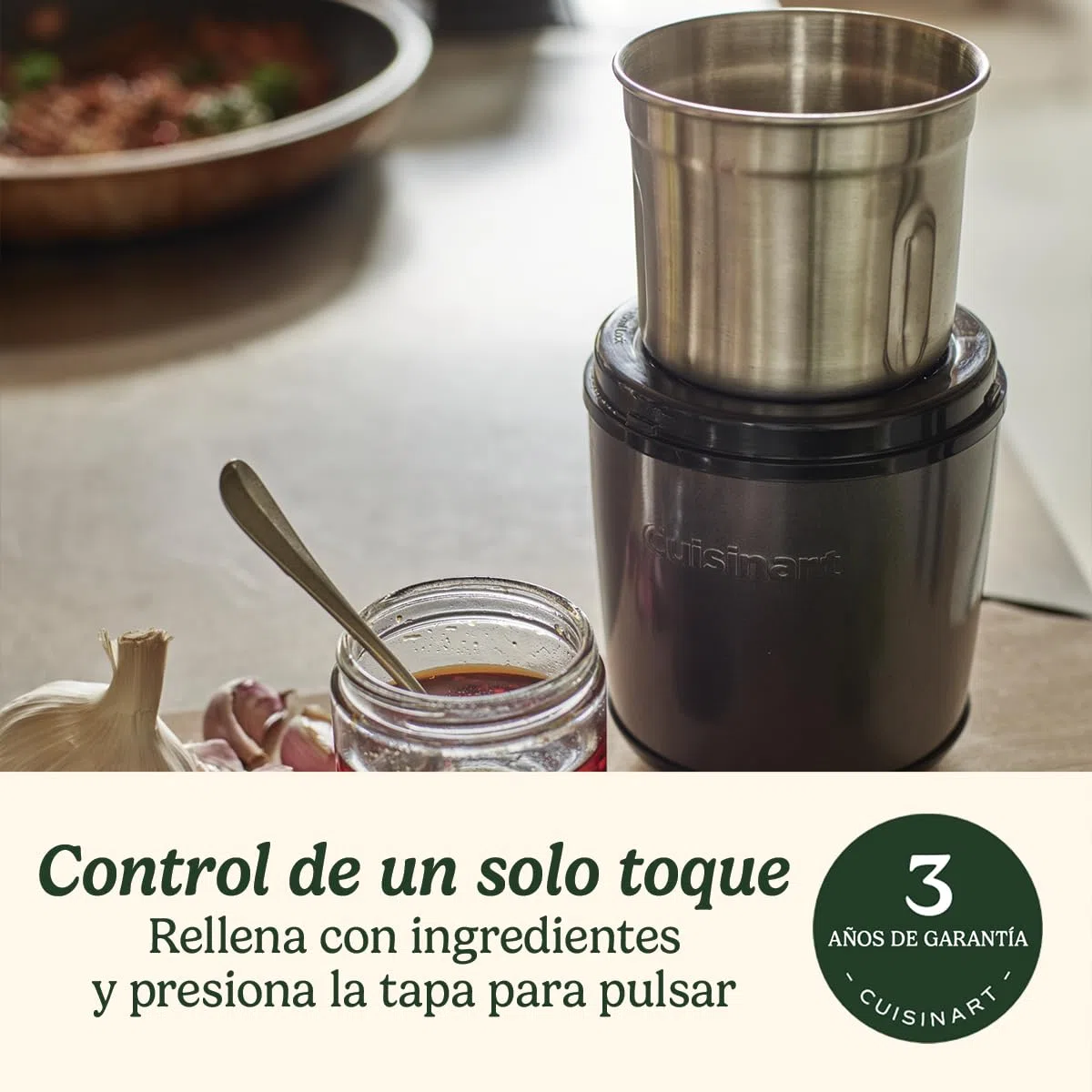Cuisinart Molinillo Eléctrico de Especias | Molinillo de Café, Frutos Secos, Semillas para la cocina, Húmedo y Seco | Dos cuencos de acero inoxidable con tapa | Apto para lavavajillas | Azul