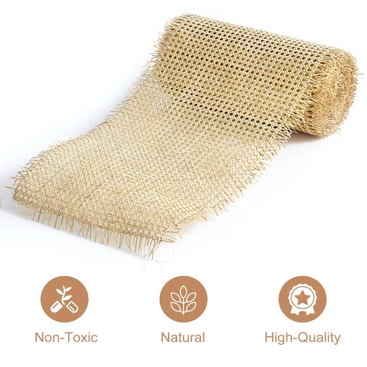 Rollo de Mimbre Natural, 50cm Ancho Ratán Natural Rollo, Ratan para Muebles Correas de Caña Natural Cane Webbing Rattan para Proyectos de Caning Rattan Tejida para Proyectos de Caning ( Size : 50x200c