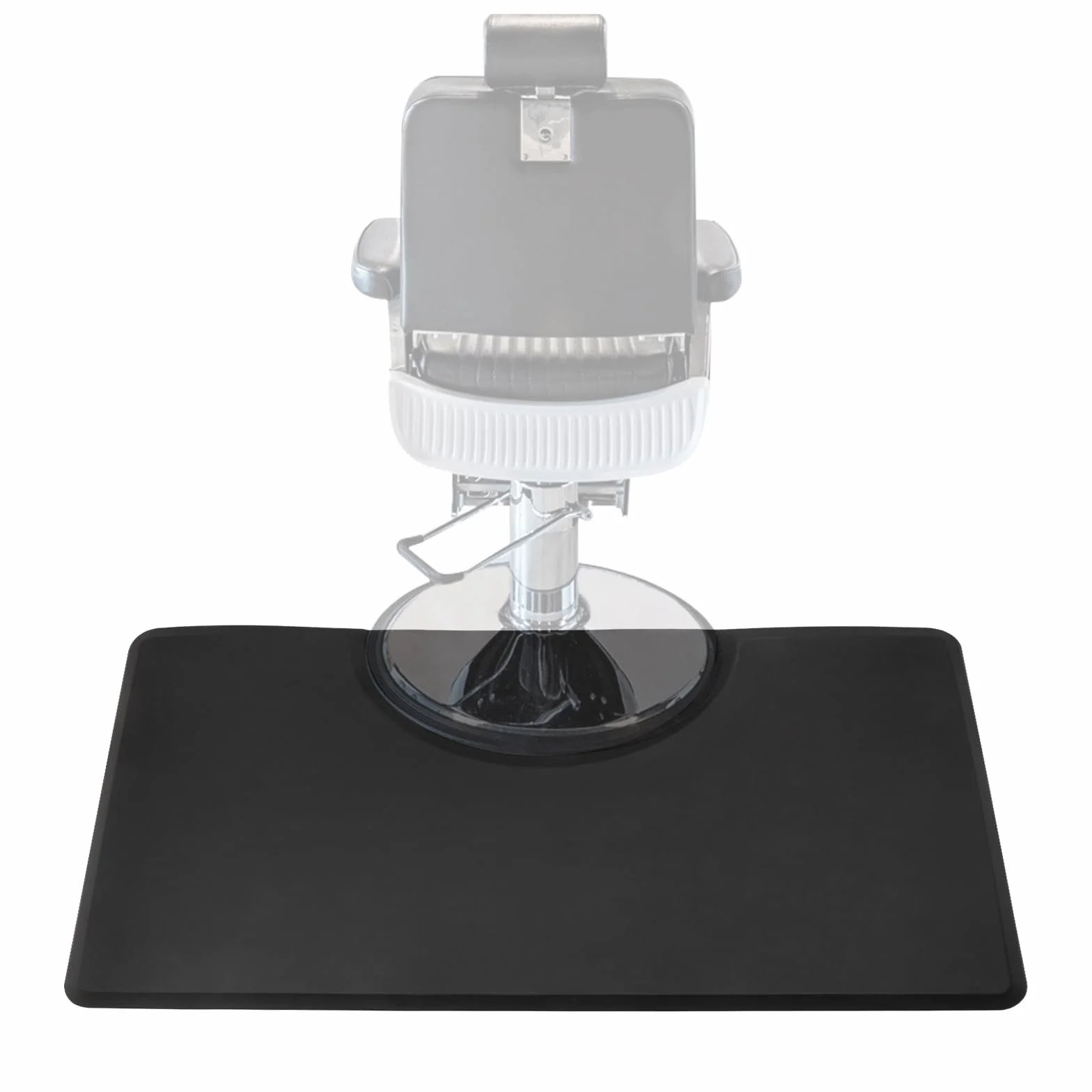 Alfombra de salón de 3 x 5 pies, antifatiga, para barbería, salón, barbería, estación de barbero, antideslizante, resistente al agua, talón resistente (cuadrada)