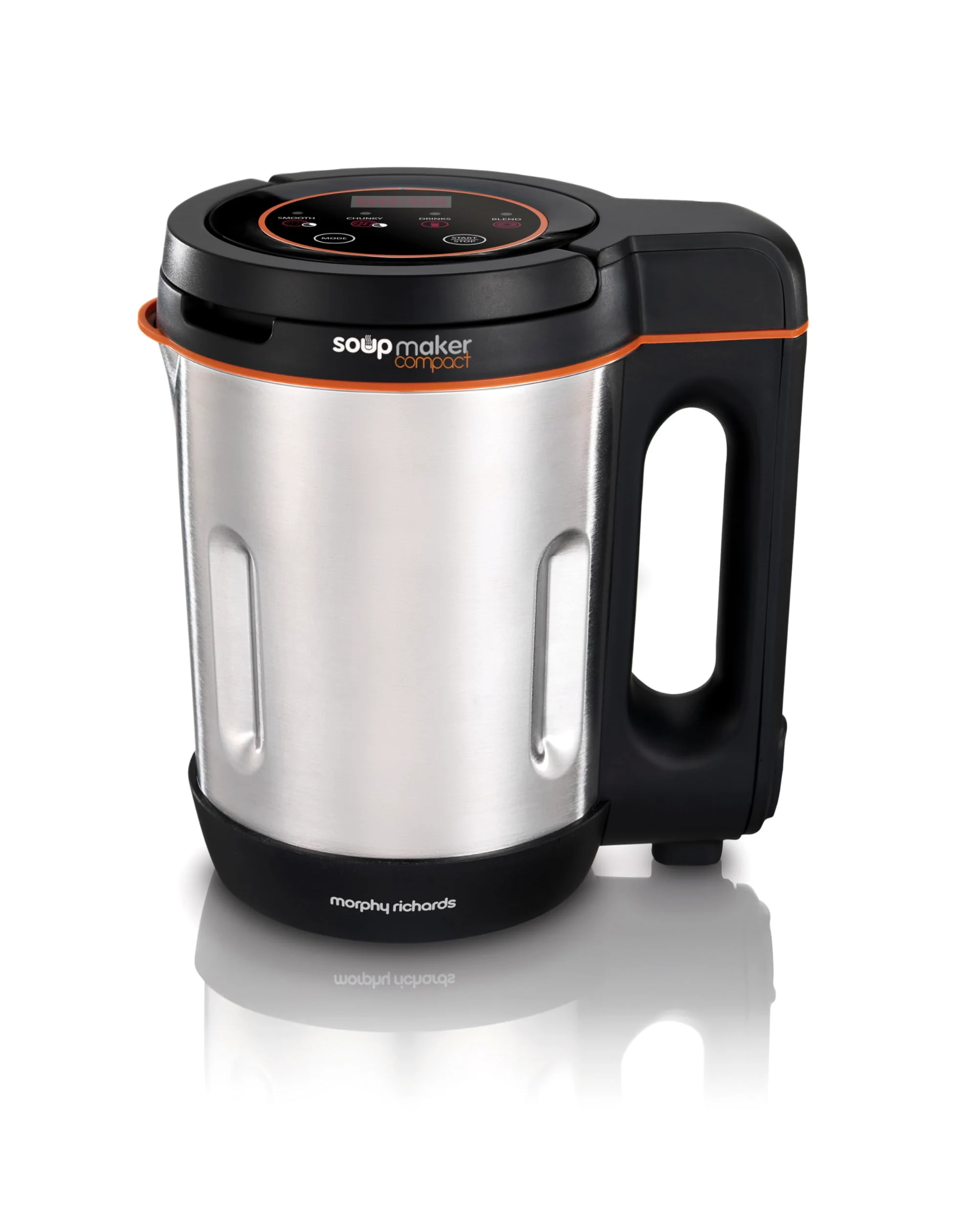 Morphy Richards Máquina para hacer sopa compacta 501021 de acero inoxidable, 1 litro, 900 W