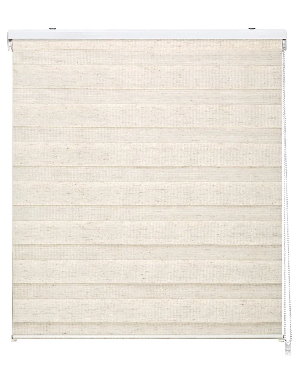 Estor Enrollable Día y Noche - Lino (135_x_175_cm) | Tamaño Tela 131,8 x 175cm