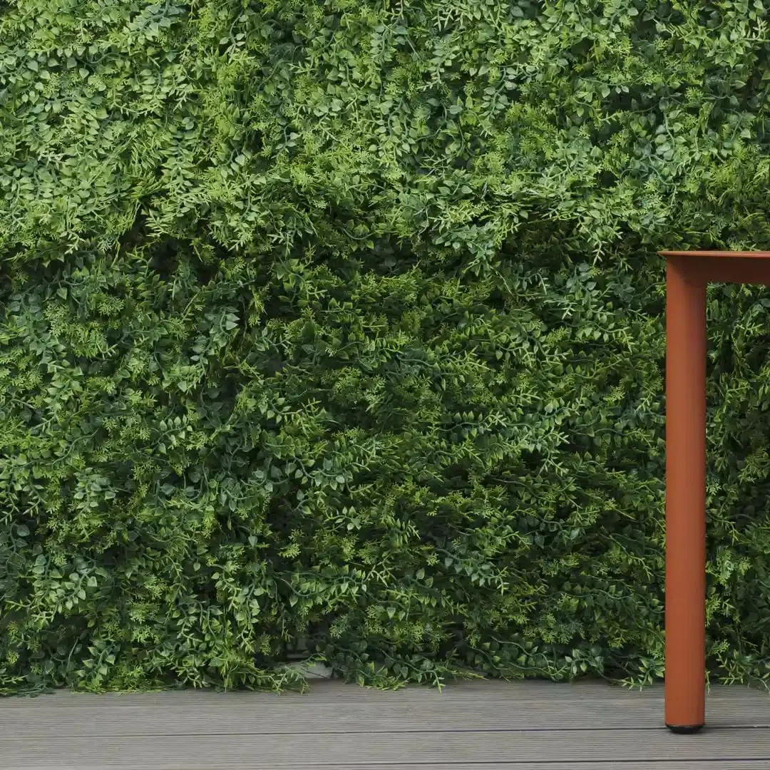 Jardín Vertical Artificial Exterior e Interior | Muro Vegetal Artificial Pack de 4 Paneles 50x50 cm (1m²) | Protección UV | Diseño Moderno | Hiedra Tropical | Planta Decorativa Pared