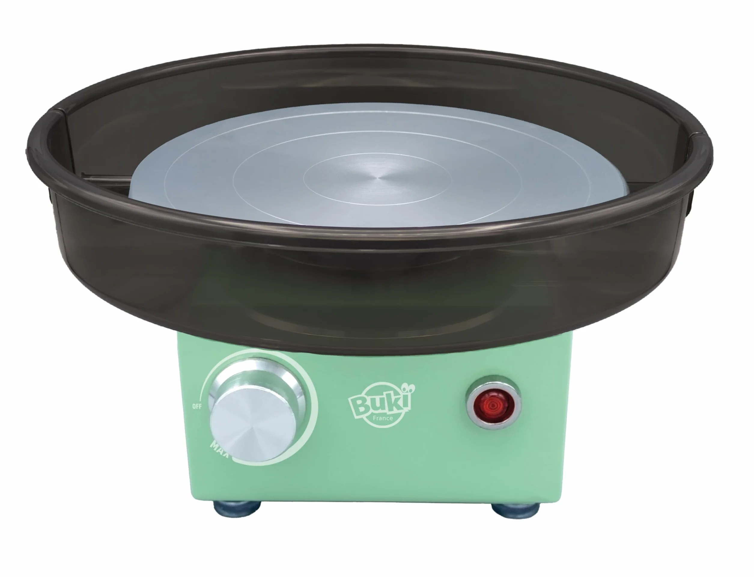 BUKI 5441 - Professional Studio Alfarería Experto - Torno de alfarero eléctrico – 220 RPM, Disco metálico 20 cm, 1 kg Barro, Accesorios, Desde 10 años