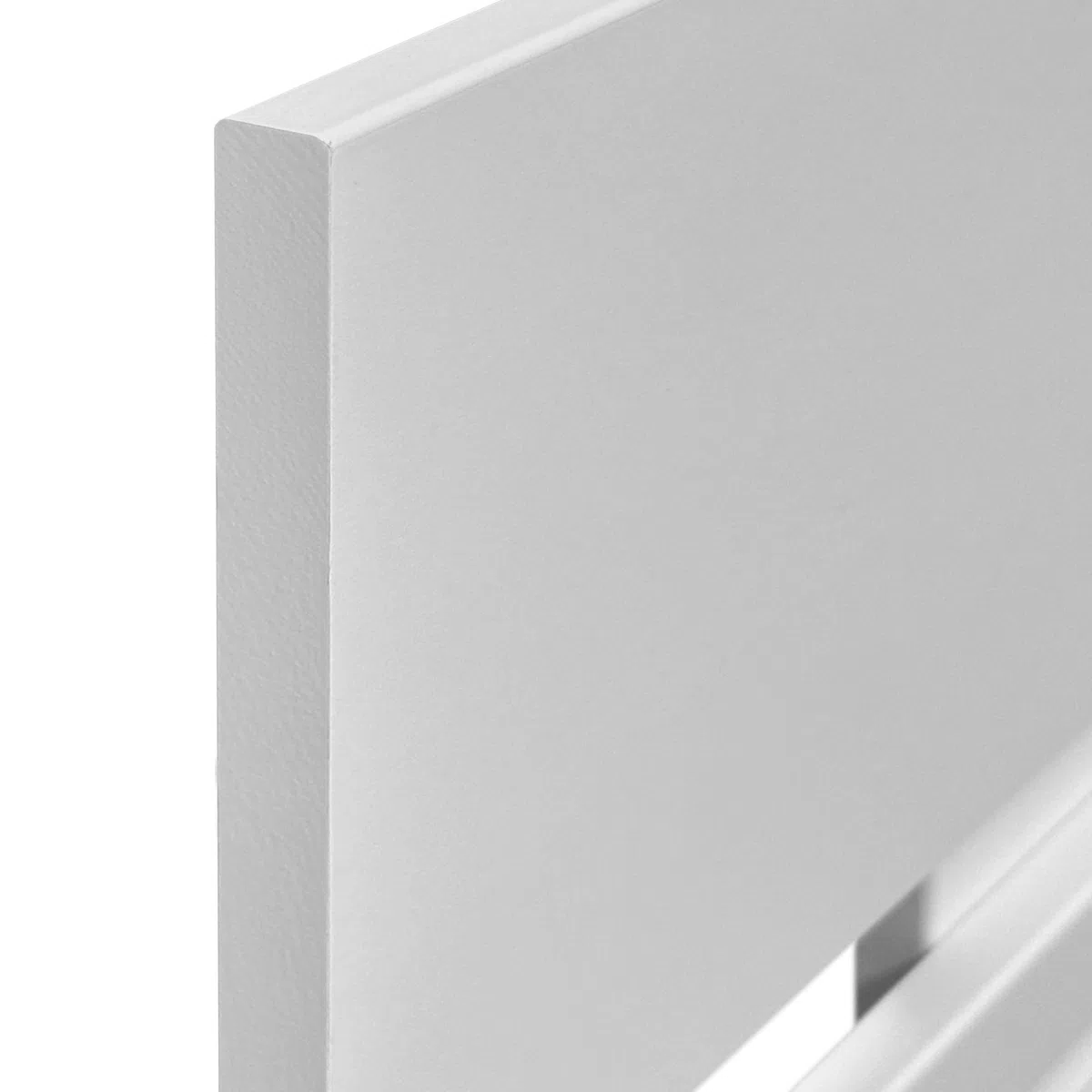DHOME Cabecero de Madera reciclada DM Horizontal Ancho Cama Palets Herrajes incluidos (135x46 Horizontal Ancho, Blanco)