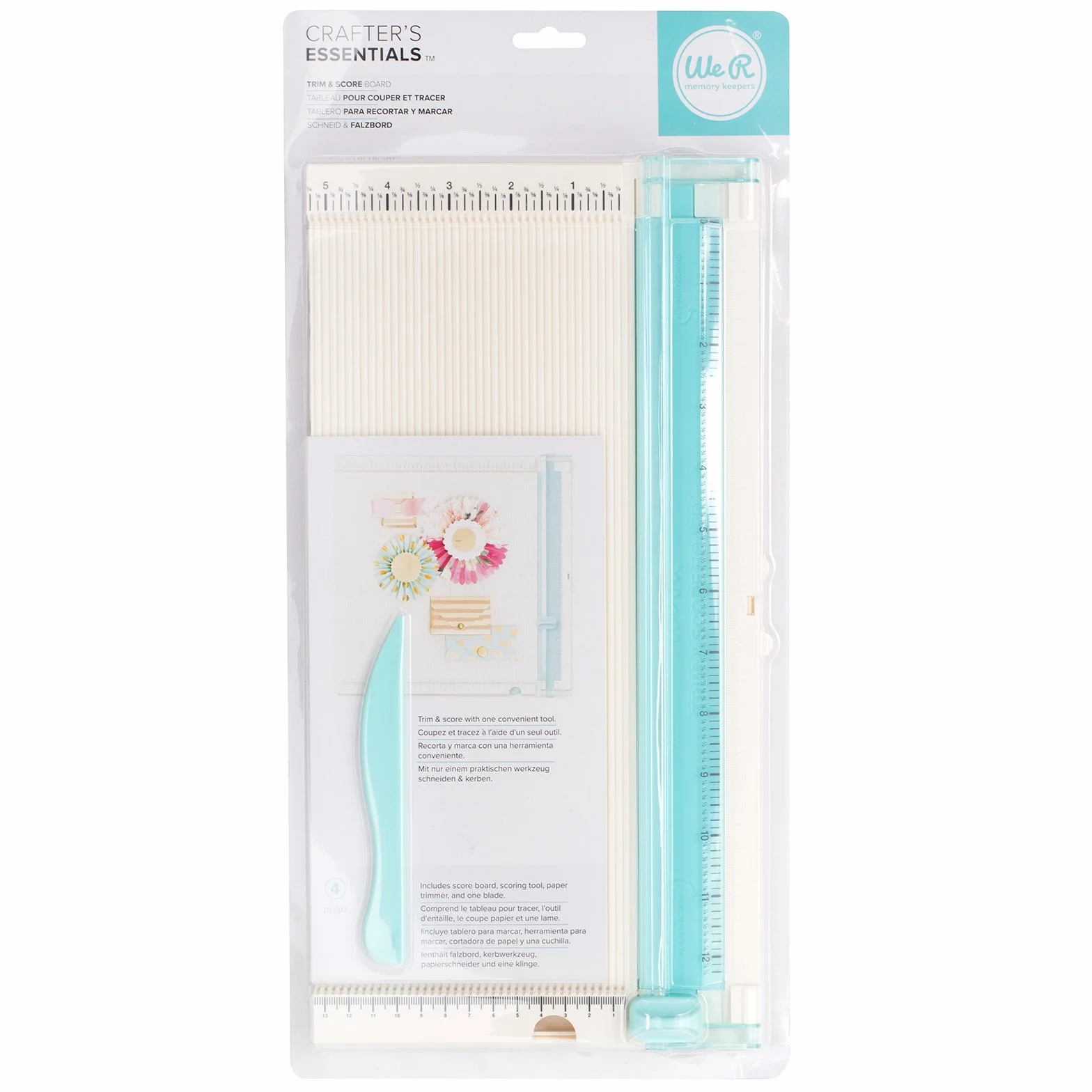 We R Memory Keepers 660071 Guillotina Y Tabla para Marcar Trim & Score Board, Multi Colour