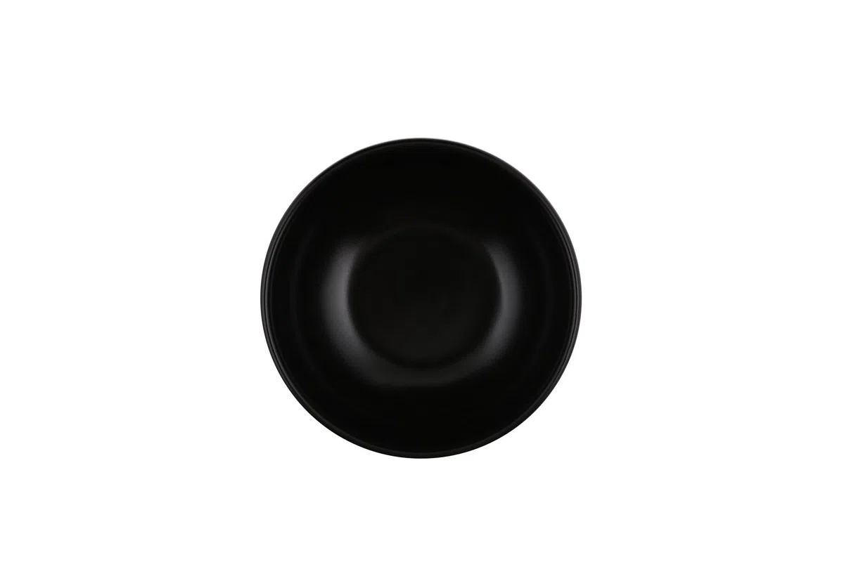 Juego de Vajilla Elegante de Cerámica Negra Mate (12 Piezas) | 100% Gres, Antibacteriano, Fácil de Limpiar, Resistente al Choque Térmico | Apto para Lavavajillas y Microondas