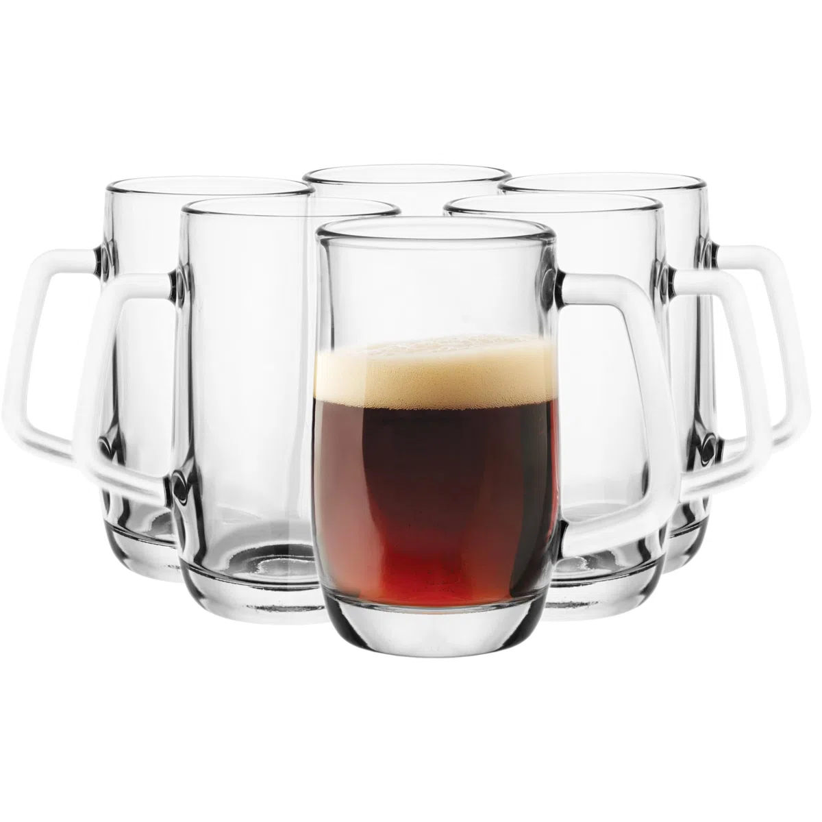 Glasmark Krosno Juego De Jarras De Cerveza 6X0,3L Jarra De Cerveza Regalo Hombre Cerveza Vasos De Cerveza