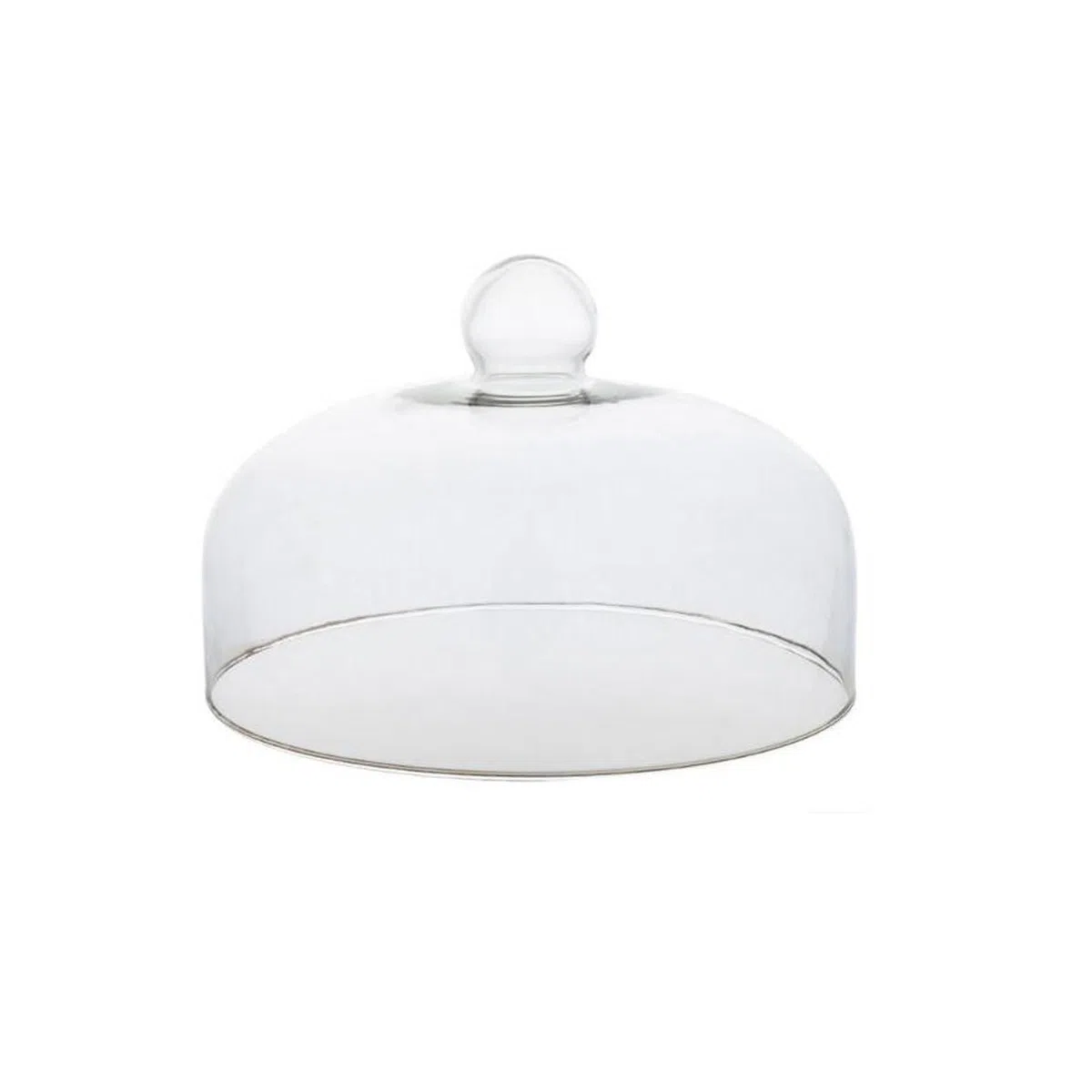 Cubierta de pastel,Cubierta de cúpula de cristal para soporte de tartas,Cubierta de comida de sushi de donut,Cubierta antipolvo para el té de la tarde,Transparente (ángulo redondeadas, 23cm)