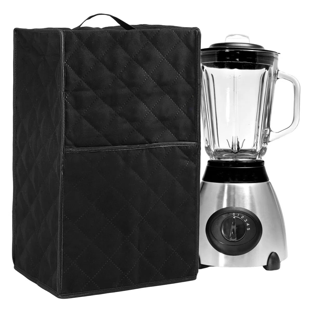 Protector lavable para mezclador, lavable a máquina, cubierta a prueba de polvo con bolsillos para encimera, organización de almacenamiento, cubierta para electrodomésticos de cocina