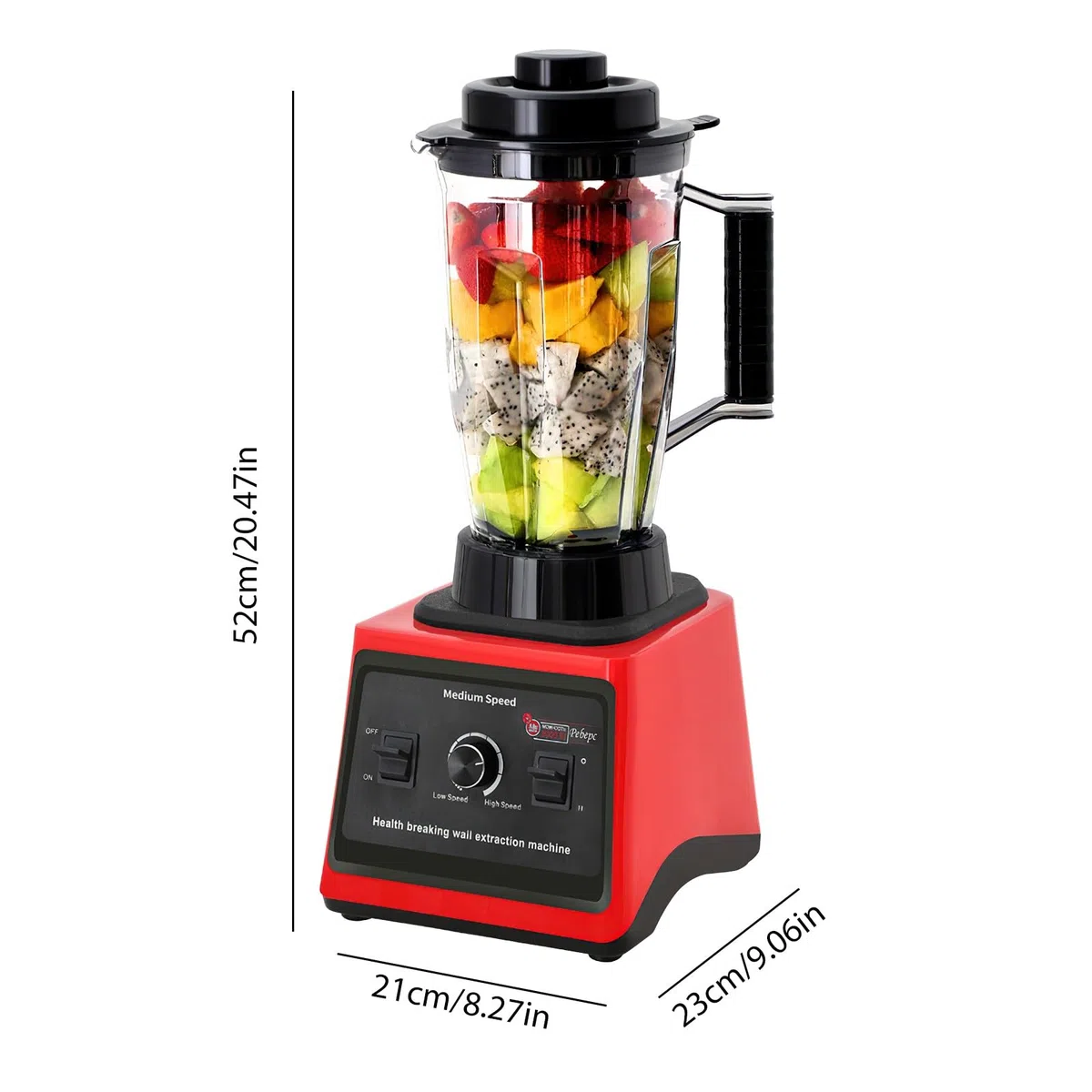 Batidora Profesional 3L,licuadoras para zumos y batidos, 3 Jarras,Cuchillas de Acero Inoxidable,15 Velocidades Ajustables,Batidora para Batidos, Granizados y Frutas (3 en 1 Rojo)