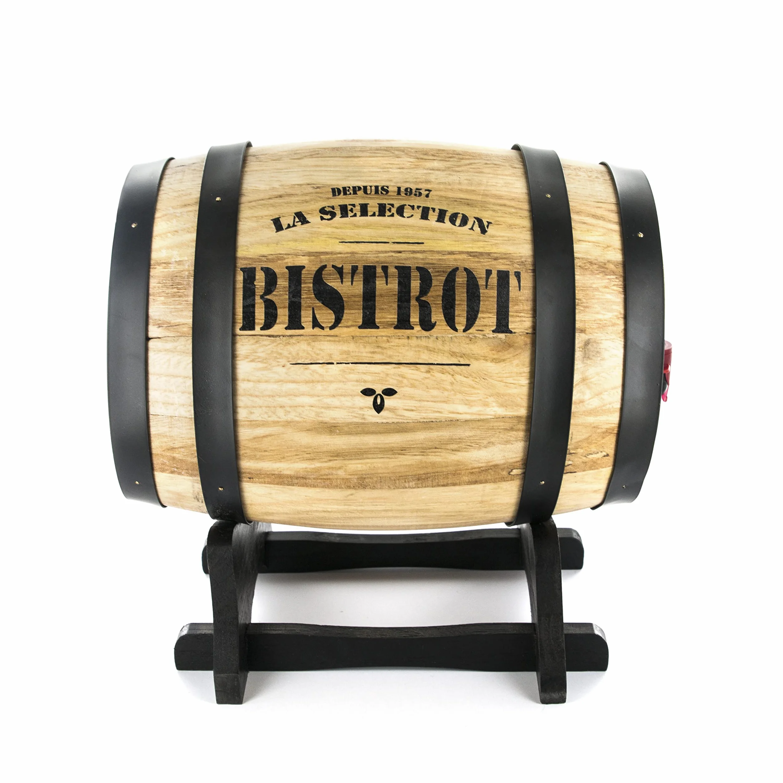 Bistrot KV7166, Dispensador de Vino, Barril Madera, 27 x 21.5 x 27.5 cm (Color variado)