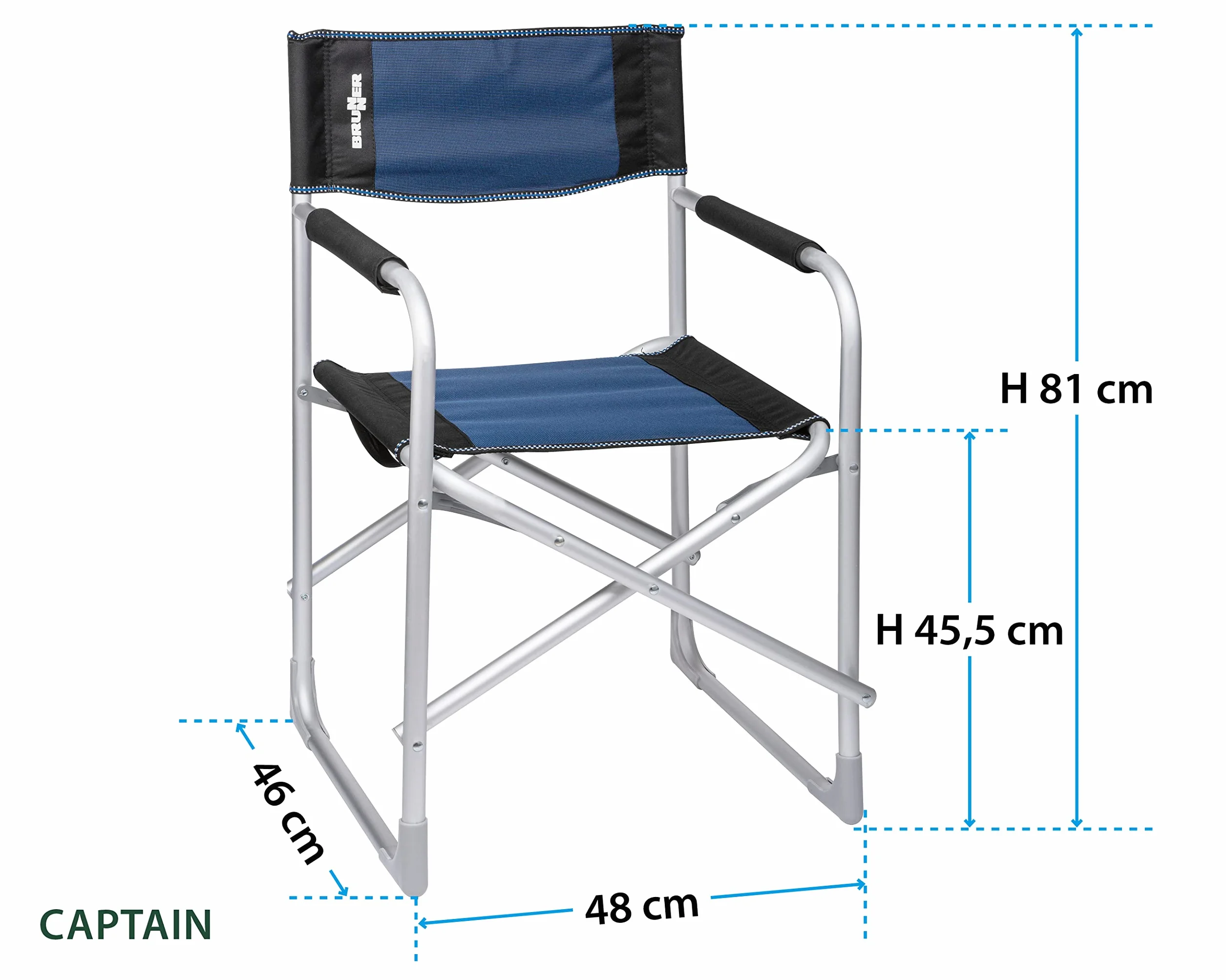 Brunner - Silla de Director Captain 0 Nero/BLU