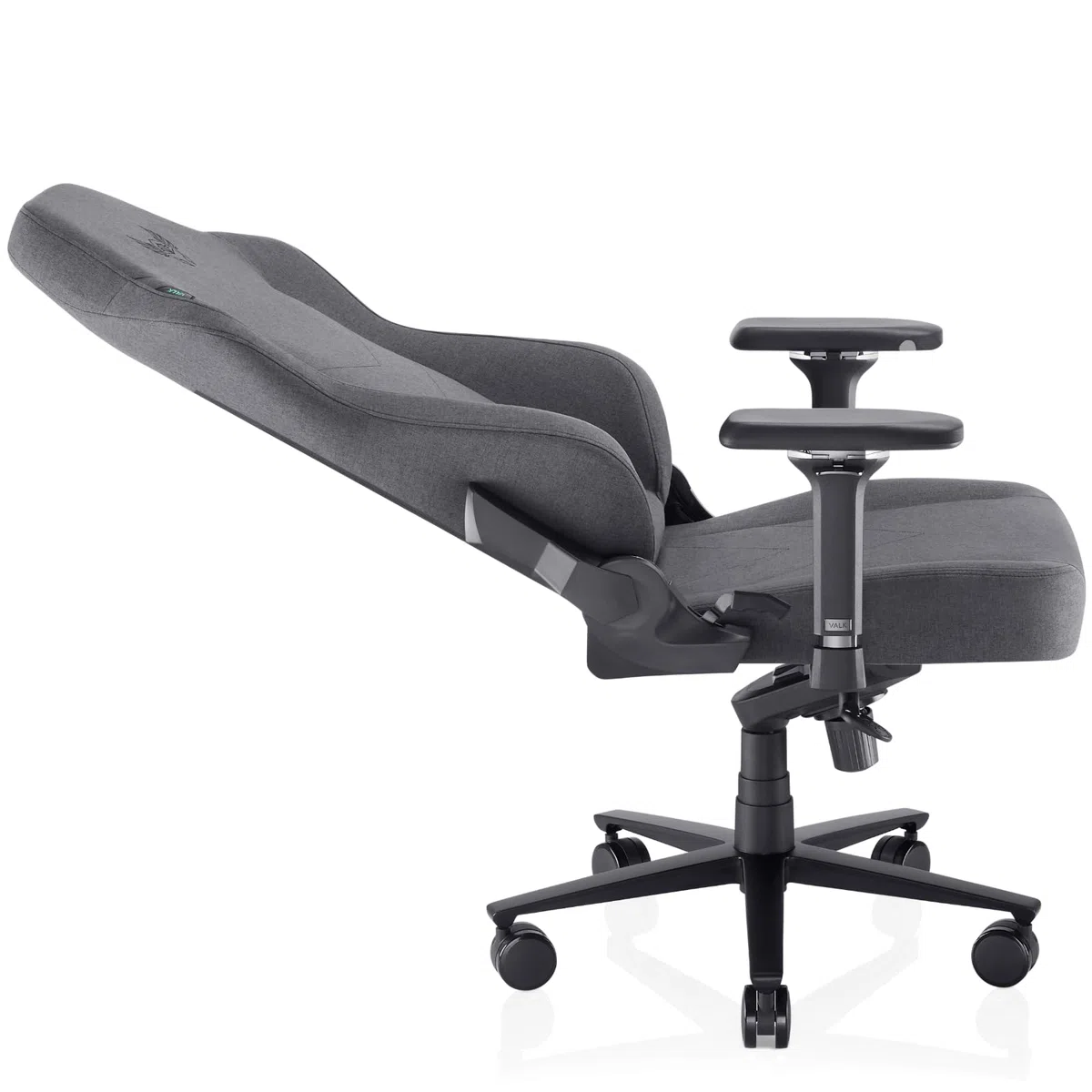 VALK Freya Elite - Silla Gaming Ergonómica de Tela Transpirable, Cojines Viscolátex de Nueva Generación, Reclinable 160º, Reposabrazos 4D, Diseñada en España, Silla Gamer y Oficina (Gris Antracita)