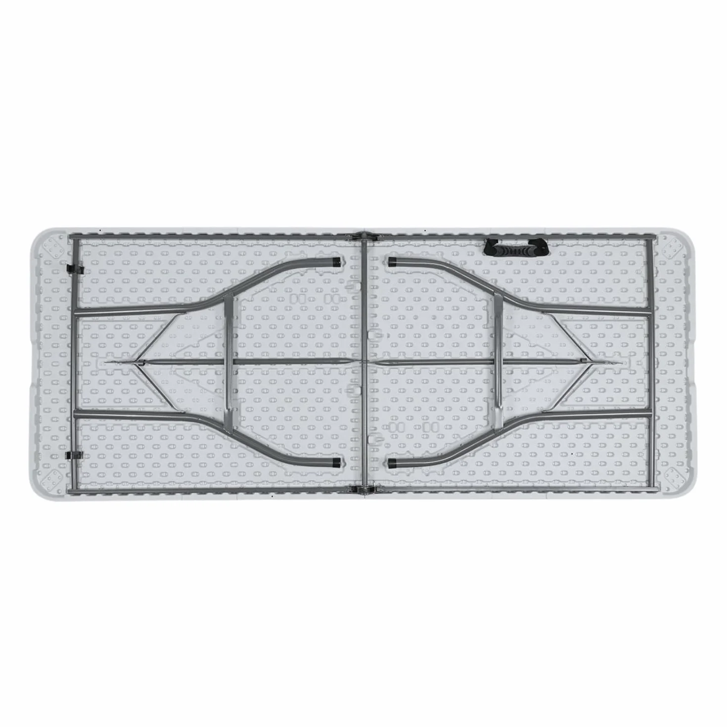 THINIA HOME Mesa Catering Plegable Portátil Blanca 240 cm Multiusos: Camping, Eventos Exteriores o Interiores | Resina y Patas de Acero | 6-8 Personas