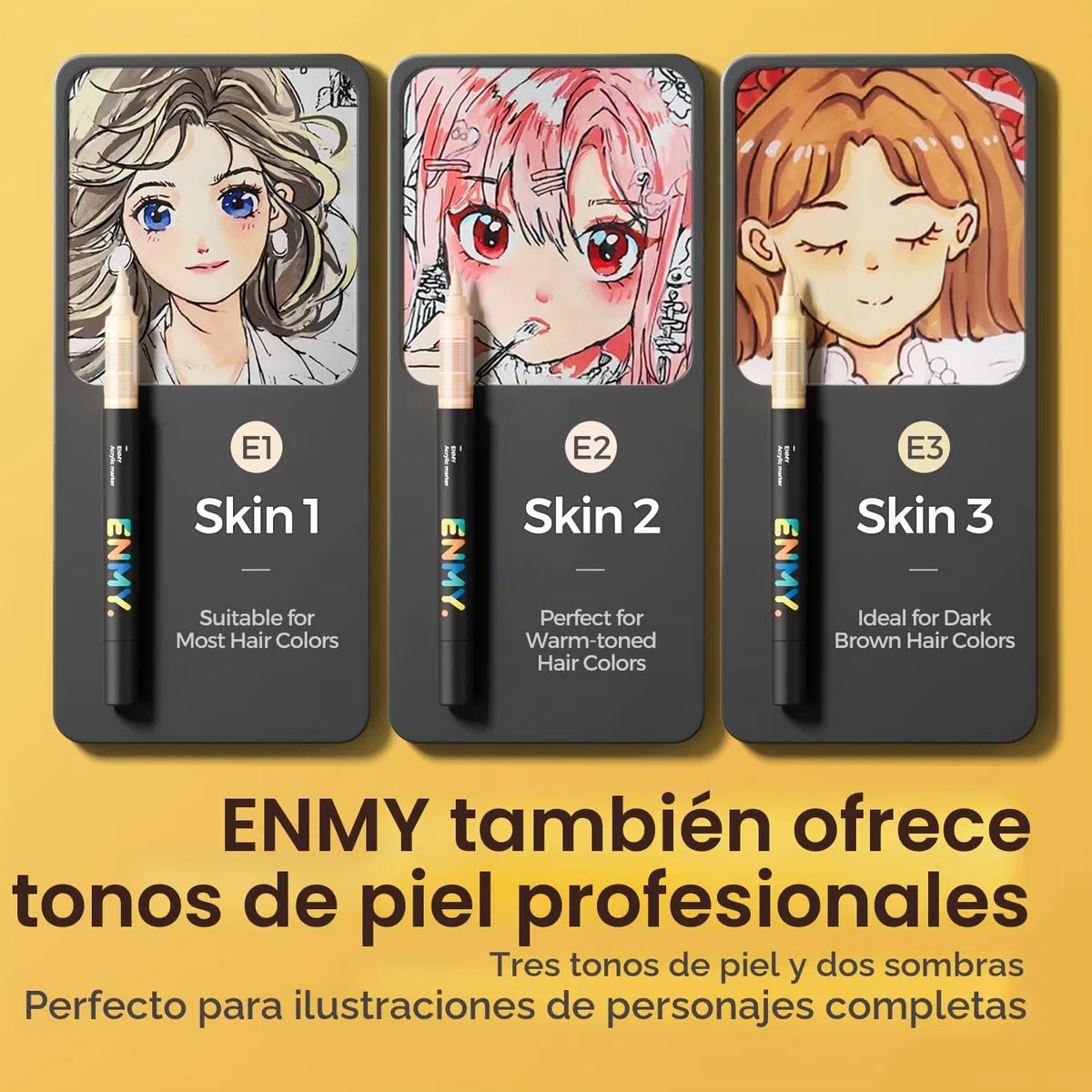 ENMY 60 rotuladores de pintura acrílica líquida directa para textiles, lienzo, piedra, vidrio, madera, papel, manualidades, pinturas acrílicas