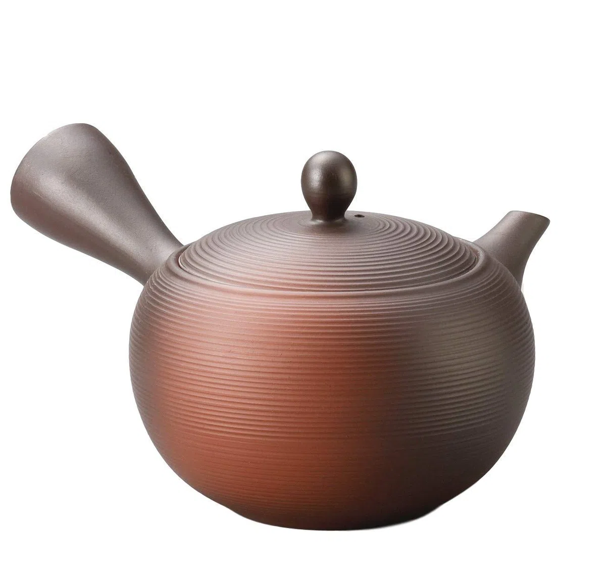 Tetera japonesa Kyusu Tokoname Youhen Clay Tetera 11.8 onzas líquidas Fusen L161 (1)