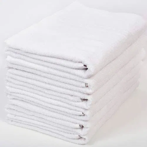 Elige ADP Home - Pack de 6 Und. Toalla Greca, 100% ALGODÓN, Textil para HOSTELERÍA, (Blanco, 100 X 150 CM)