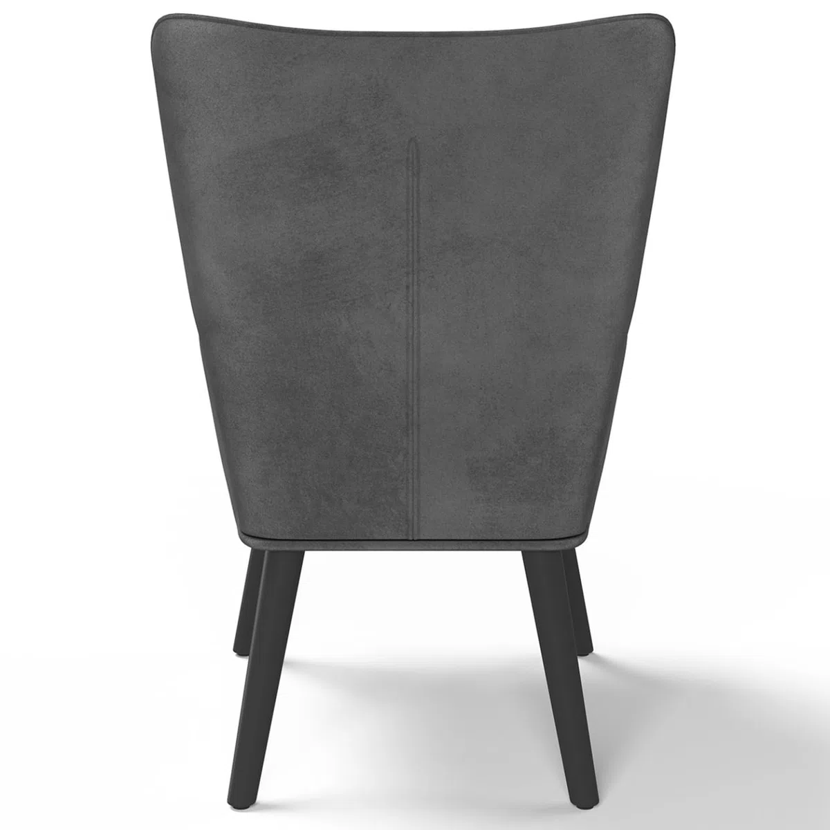 IDMarket - Sillón escandinavo ANIA en terciopelo gris