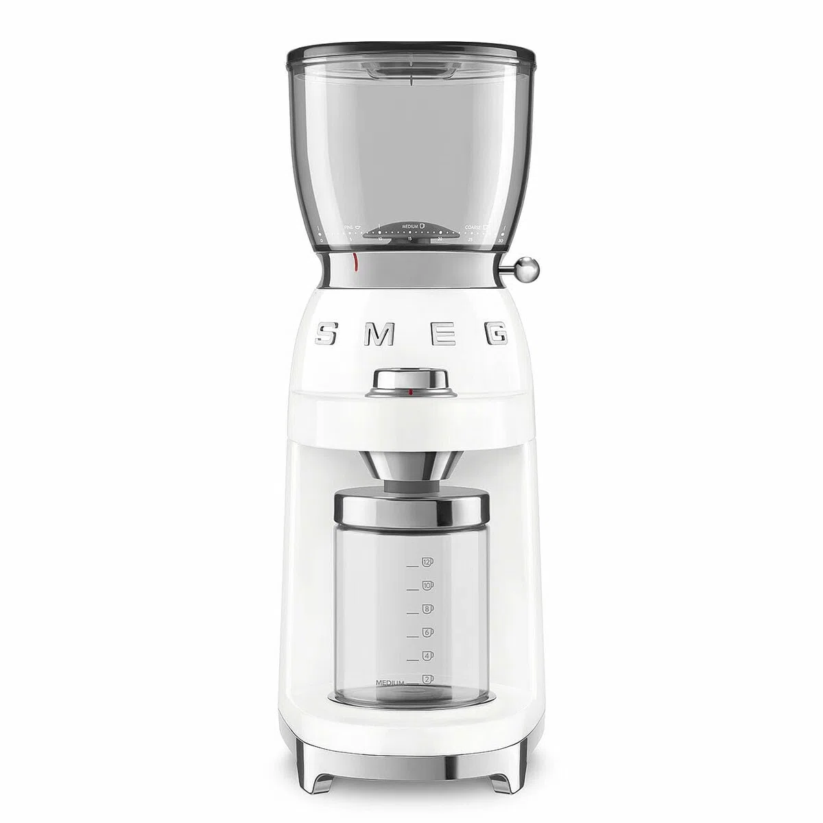 Smeg CGF11WHEU coffee mill 50`s Style white