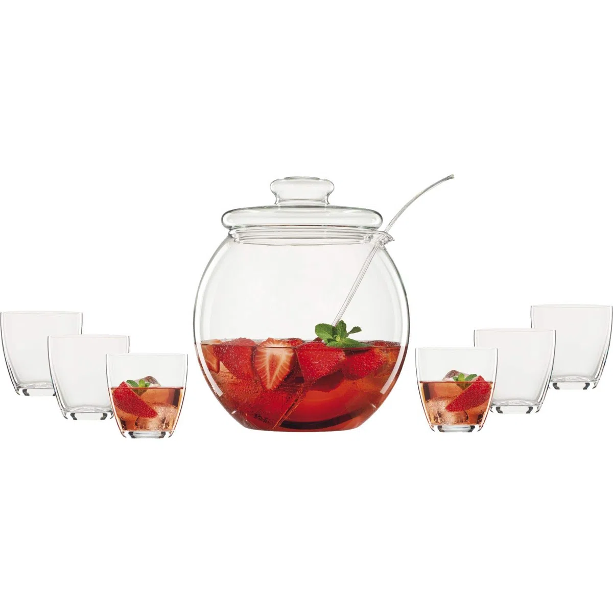 Bohemia Cristal – 071 – 66015 Ponche Set Libera 4,5liter, Regalo de cartón (1 Pieza)