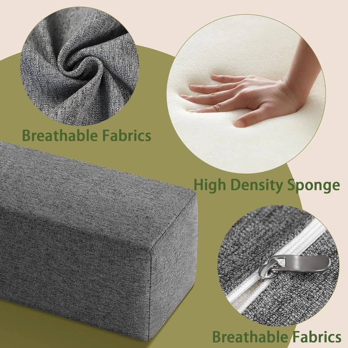 Alargador De Colchón, Rellenador De Huecos For Cama, Almohada Entre Cabecero Y Colchón O Pared, Espuma De Alta Densidad con Funda Extraíble(Color7,150x5x30cm)