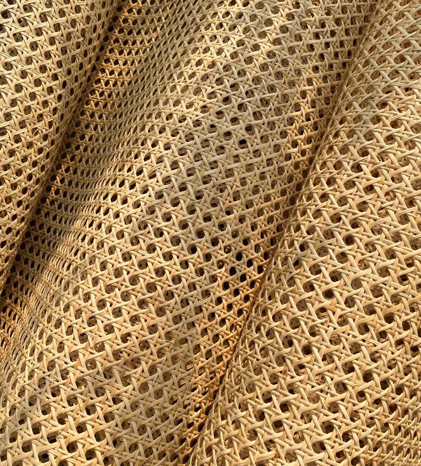 Rejilla de Mimbre Natural por Metros, 80cm de Ancho, Rollo de Ratán 80 x 100cm, Talla Grande para Muebles, Tapizar Sillas