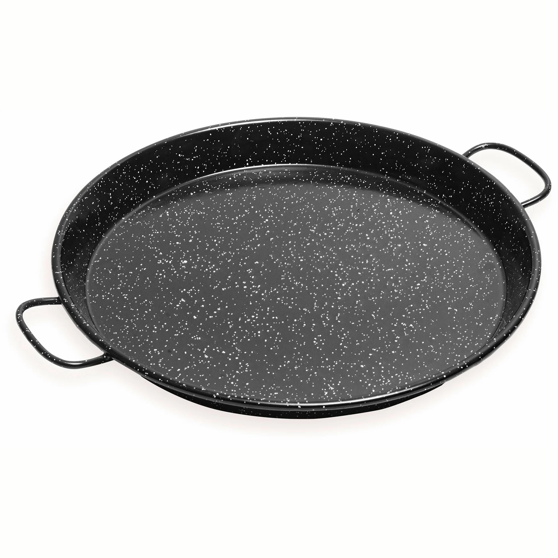 briebe Paellera Valenciana Esmaltada 65cm, Acero Esmaltado Antiadherente, 22 Raciones de Paella Apta para Gas, Horno