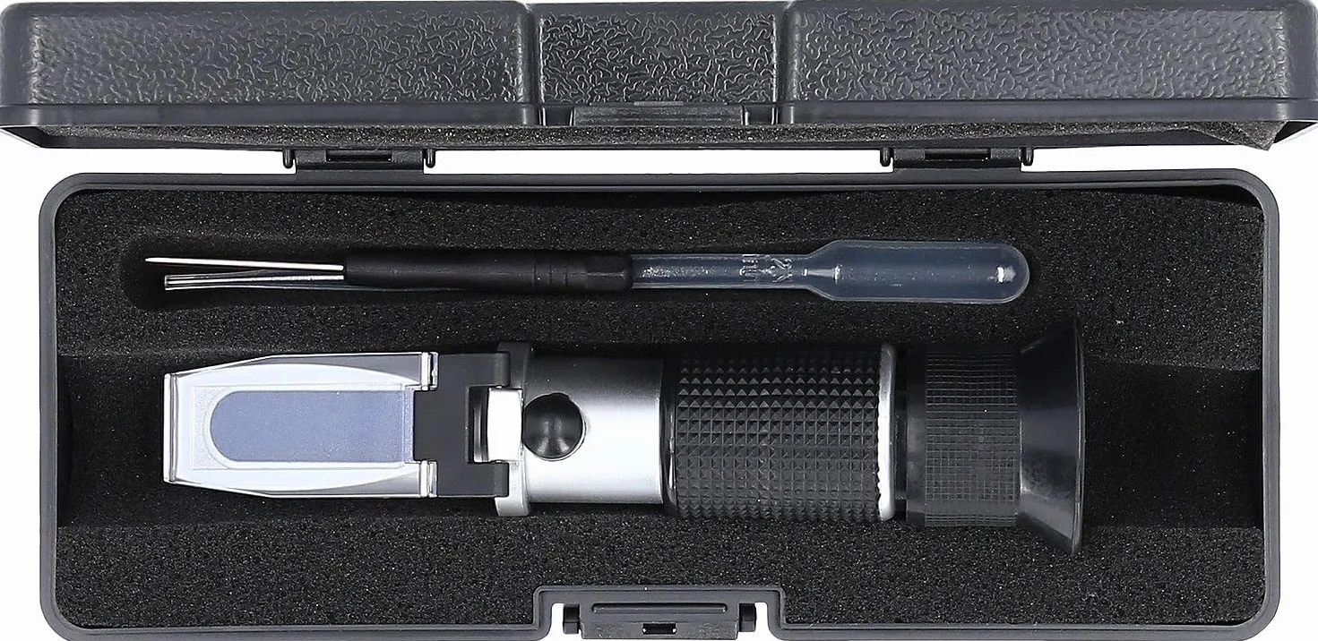 KS Tools 550.1285 Refractómetro para AdBlue - Aparato de control óptico para líquido de baterías, anticongelante y aditivos de AdBlue