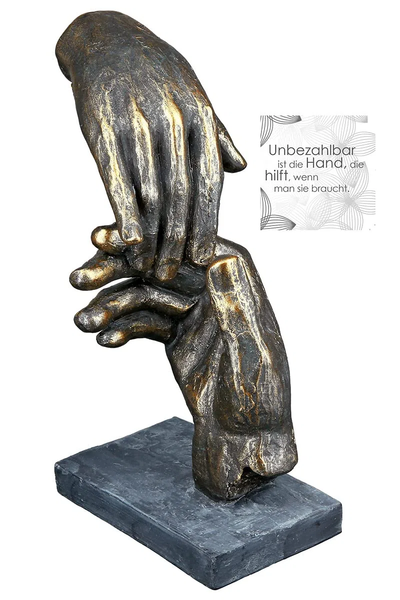 Casablanca – Escultura Decorativa de Mano – de Poli con Colgante – Regalo y decoración – Altura 21 cm