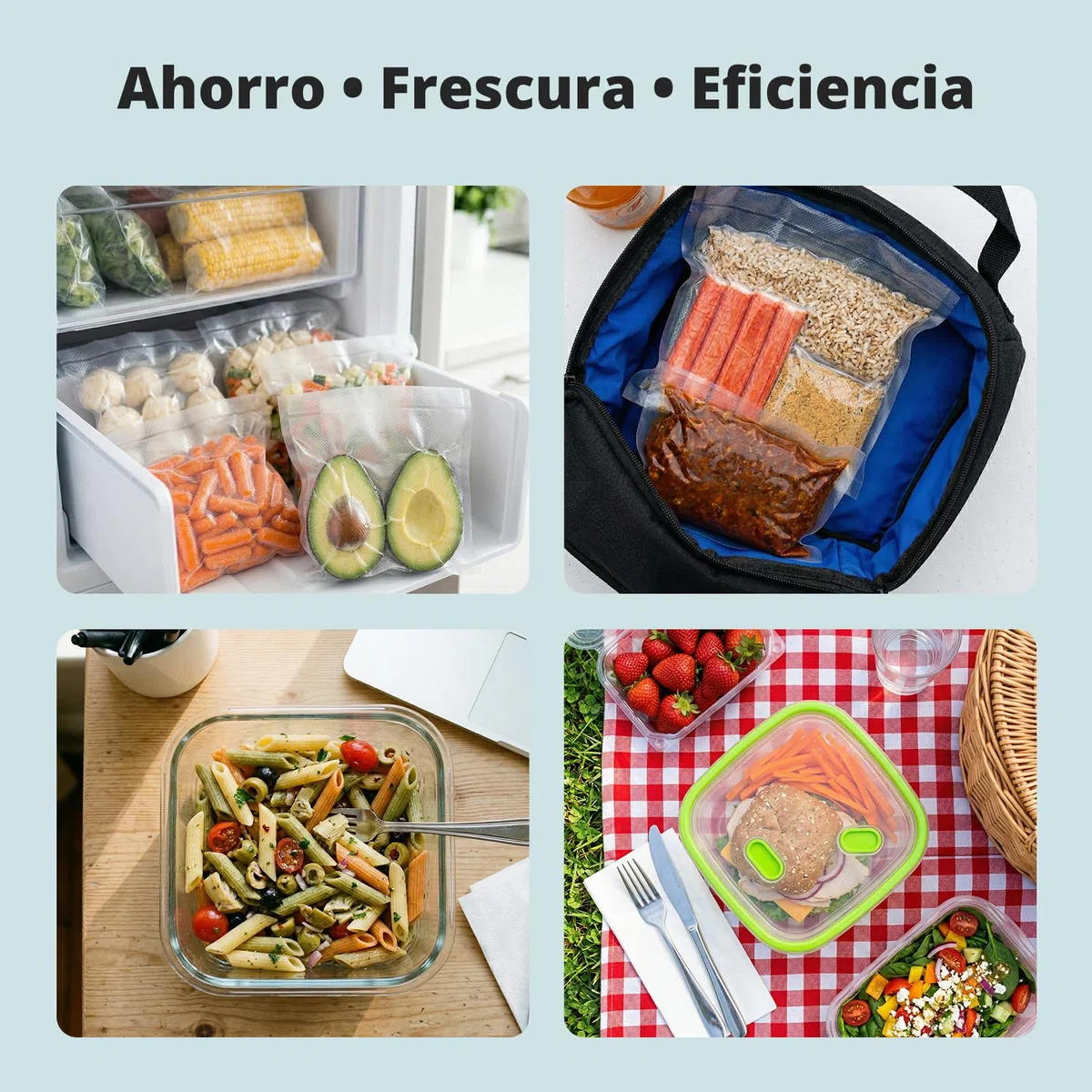 AIRMSEN Envasadora al Vacío 6 en 1 Totalmente Automática con Función de Inflado, Succión Profunda Profesional de Una Mano, Cortador Integrado y Soporte para Tubo, Incluye Bolsas, Verde