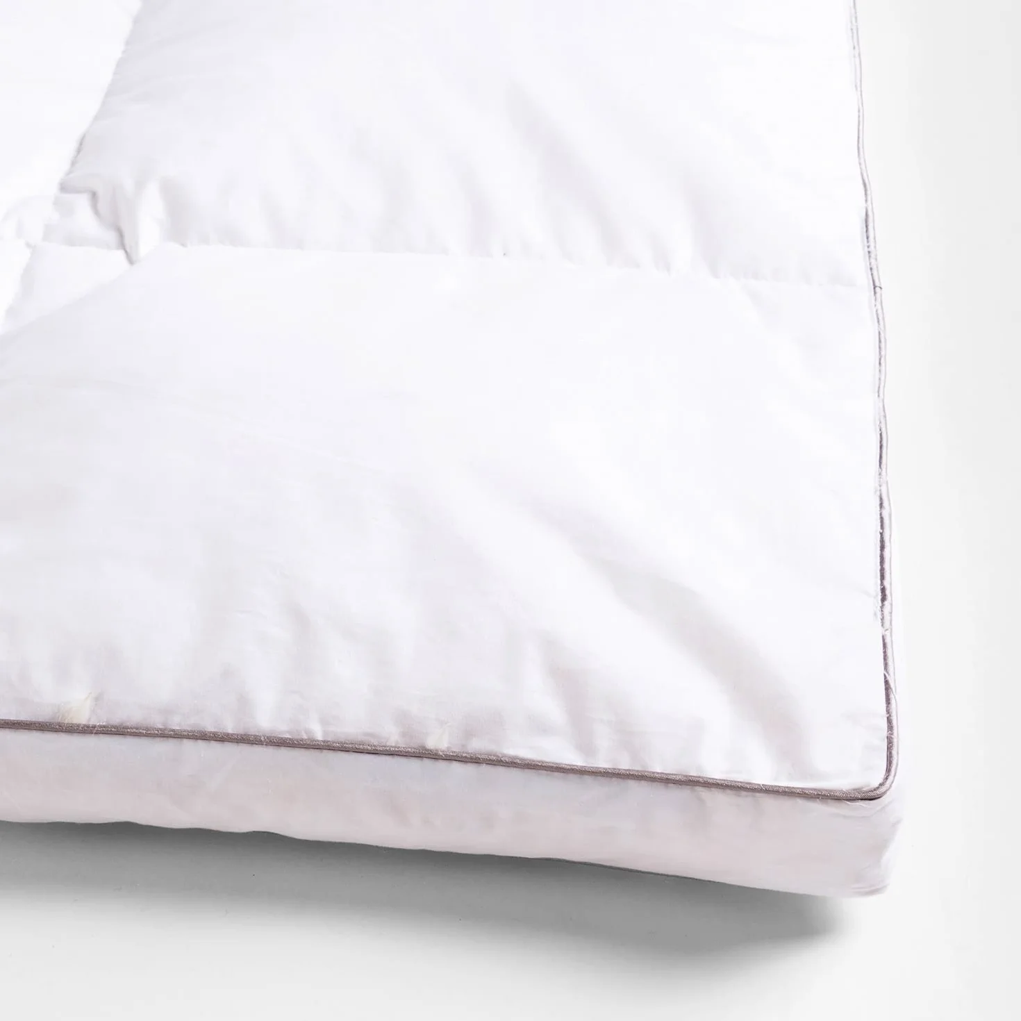 What the Sleep - Topper de Plumas 90x190 cm - Sensación Nube - Sobrecolchón Grosor 5 cm, Pluma 100%, Transpirable Gran Acogida, Extrasuave, Cubrecolchón