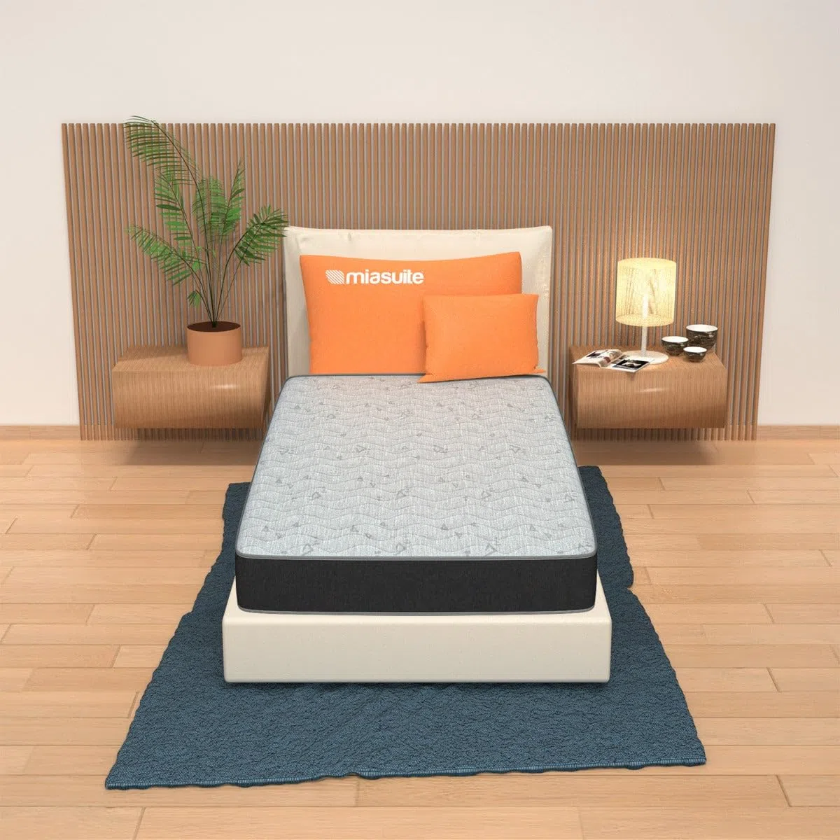 miasuite i sogni italiani Colchón 80x185 altura 13 cm - modelo Summit - Colchón Ortopédico, Waterfoam, para cama Plegable, Transpirable, Anti-ácaro