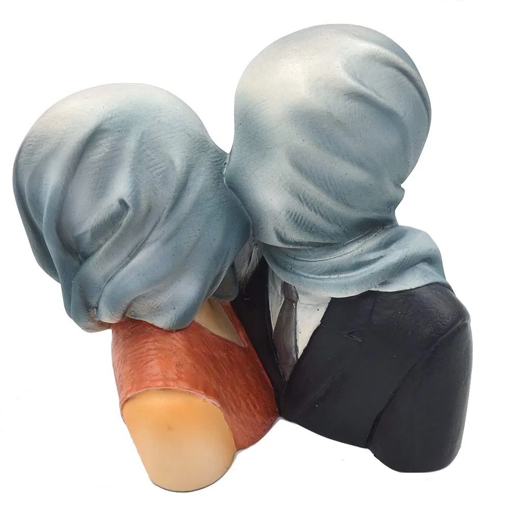 Busto - Los Amantes / The Lovers - 12,5cm, resin, replica, basado de una obra de Rene Magritte #05
