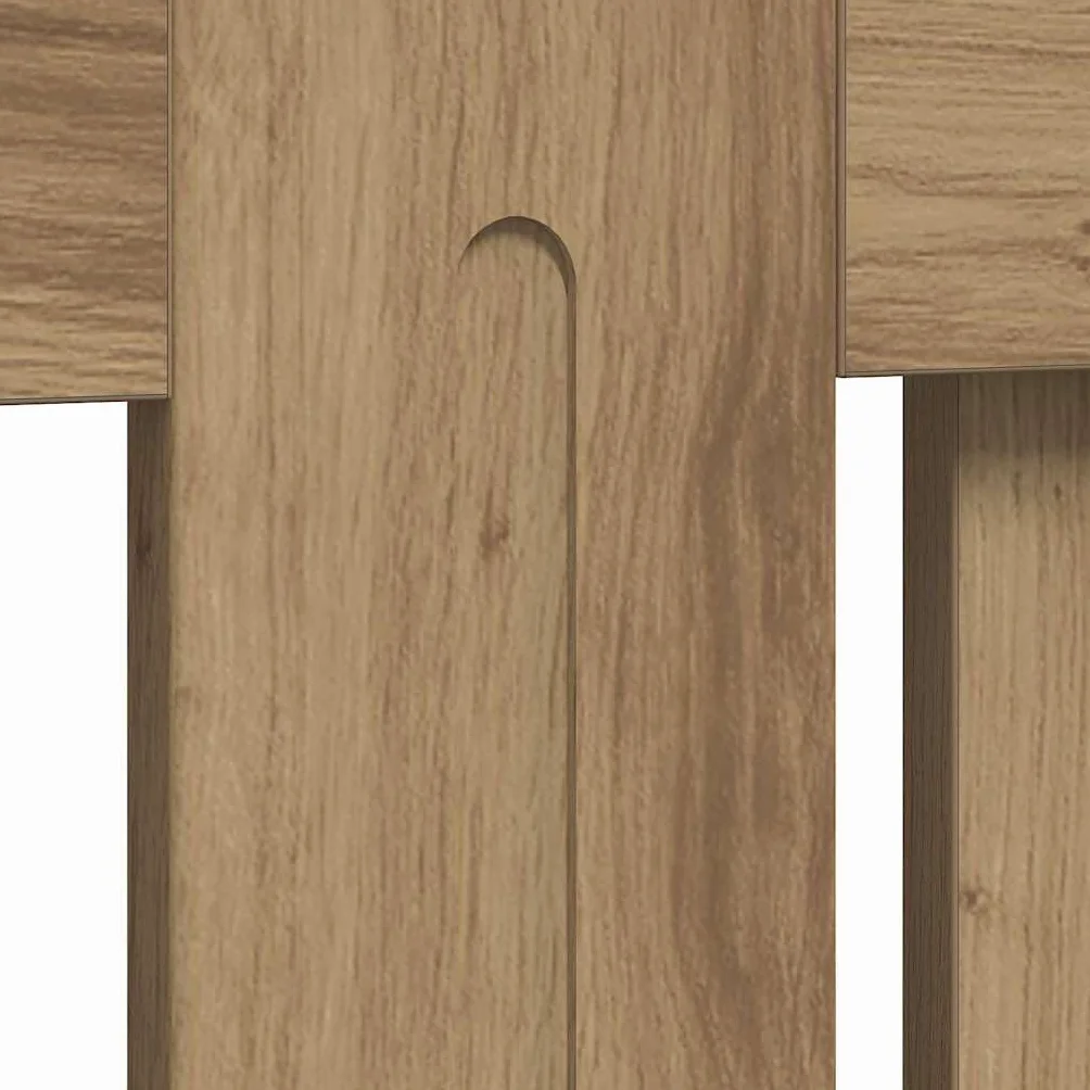 vidaXL Cubierta de Radiador Roble Artesanal 78 x 19 x 81,5 cm, Cubierta Moderna Rectangular para radiador, decoración del hogar, Resistencia al Calor, diseño de Madera, Seguridad Infantil
