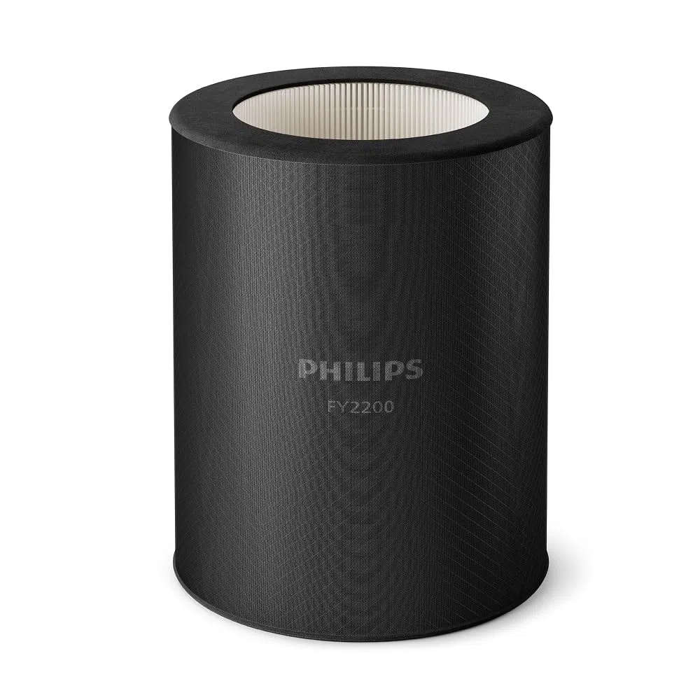 Filtro de repuesto original Philips para purificadores de aire Serie 2200 AC2210, AC2220 y AC2221, HEPA NanoProtect + Carbono activo, 36 meses de vida útil, Negro/Blanco (FY2200/30)