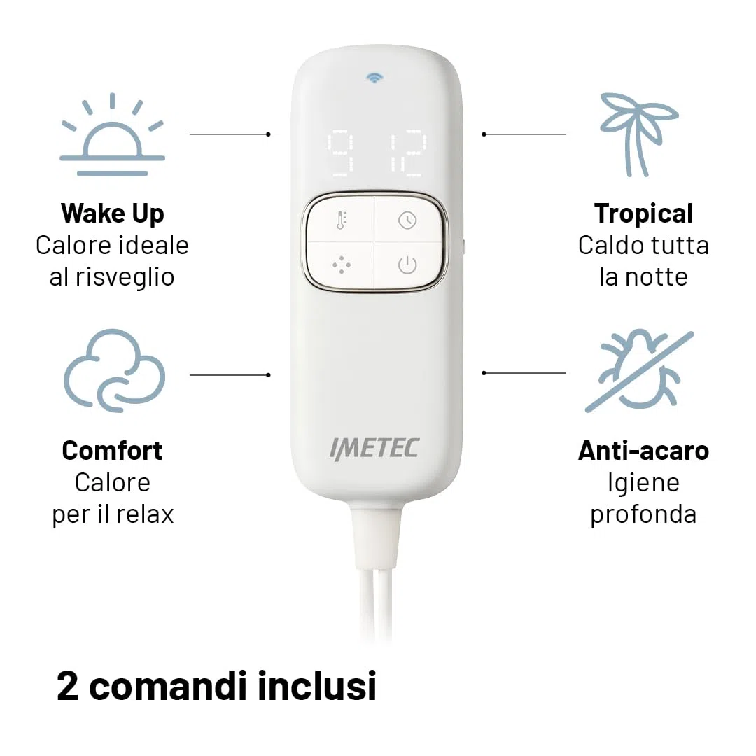 Calentador de Cama imetec cubrecolchón eléctrico de Matrimonio