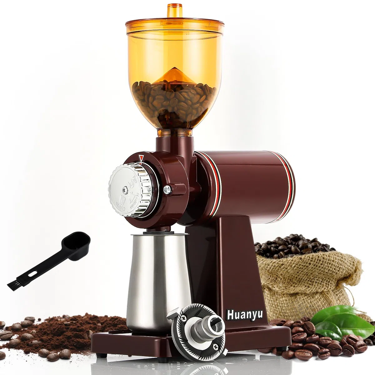 Molinillo de café eléctrico Huanyu 250G molinillo de café comercial y doméstico 200W molinillo de café automático profesional