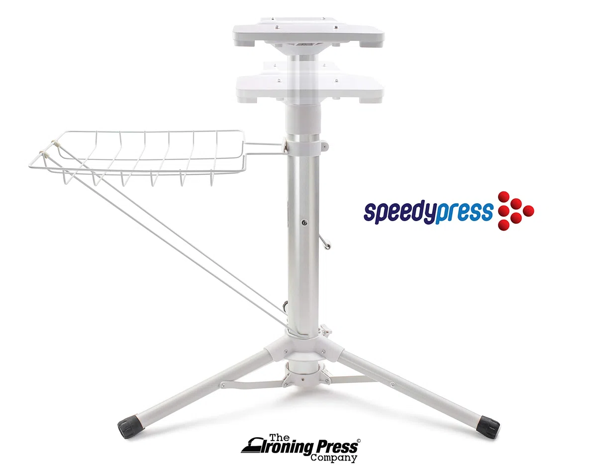 Prensa de Planchado a Vapor por Speedypress, con Soporte: ESP - Blanco (+ Cubierta Adicional GRATIS y Espuma PVP € 45,00)